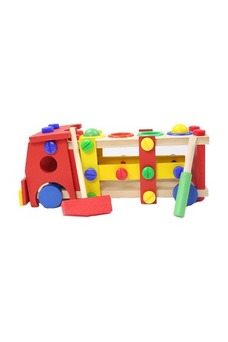 Torutoys Ahşap Sök Tak Kamyon Tak Çak Oyun Seti