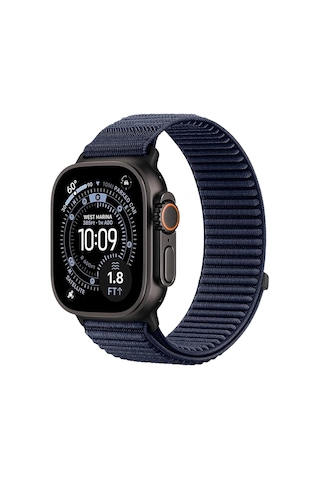 Forzacase Apple Watch 10 46mm İle Uyumlu Wave Desen Hasır Örgü Cırtlı Kordon Kayış - Fc1258