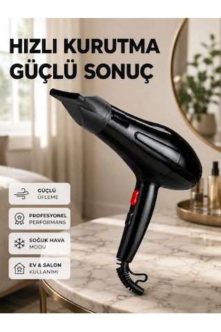 Kargo Tüm Saç Tipleri İçin 2200w Güçlü Fön Makinesi Najmaddin