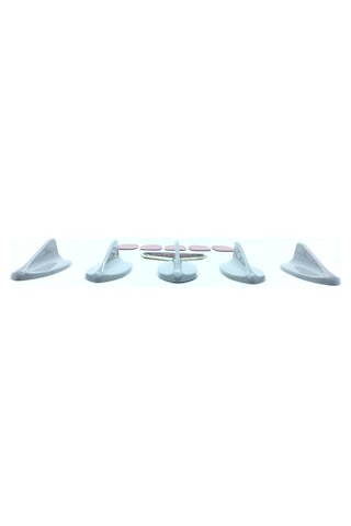 Şüscar 5 Li Mini Shark Balina Anten Seti Balık Sırtı Süs Anten Gri