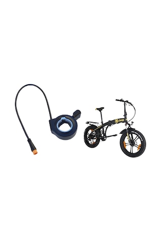 Jeep Tnt 35 Elektrikli Bisiklet Gaz Kolu İtmeli Su Geçirmez 3 Pinli Erkek Giriş Siyah