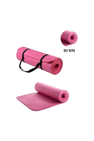 CKSpor 10 MM Konfor Doku Kaymaz Nbr Mat Taşıma Askılı Pilates Egzerisiz Minderi