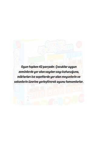 Ca Games Sayıları Öğreniyorum 42 Parça 3+ Yaş Çocuklar İçin Eğitici Matematik Oyunu