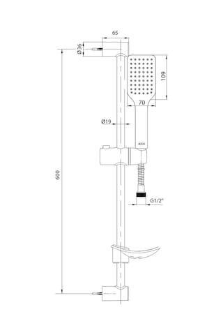 Eca Tiera Banyo Sürgülü Hareketli Üst Takım Mat Siyah 102146029C1 Siyah