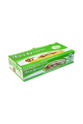 Handynorm Pide Dürüm Sandviç Tost Kılıfı Dikdörtgen 5 x 1000'li 12.5 x 25 CM
