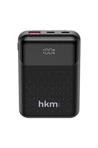 Power Nano 10.000 Mah 20W Pd 20W Hızlı Şarj Destekli Type-C Ve Lightning Kablolu Powerbank Siyah