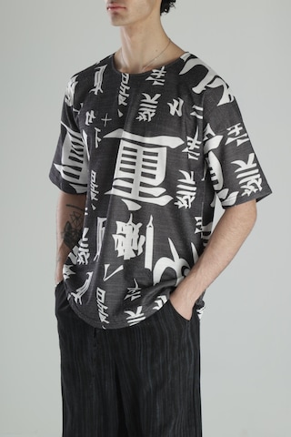 Cocopelli Chinese Detaylı Pamuk T-shirt Coc2322 Çok Renkli