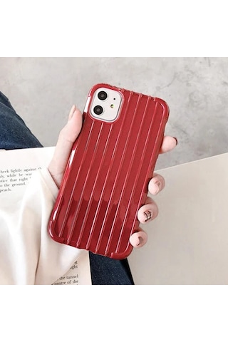 Ally Apple iPhone Uyumlu 11 6.1 İnch Trunk Lines İnce Soft Silikon Kılıf- 5775 Siyah