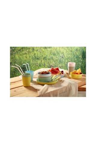 Ikea Kalas 6'lı Meşrubat Bardağı 230 Ml Beyaz Mavi Gri Sarı Çok Renkli