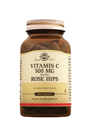Solgar Vitamin C 500 MG With Rose Hips 100 Tablet