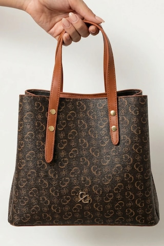 Gaia Rinaldi Kadın Koyu Kahve Suni Deri Omuz Çantası Çok Bölmeli Küçük Çapraz
