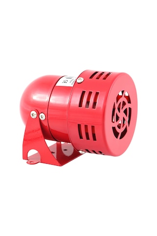 Mesan Mini Motor Siren Metal 40 W Kırmızı 220VAC MS 190.220VAC