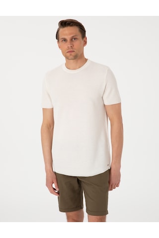 Pierre Cardin Erkek Ekru Kazak /triko 50305973-vr019 Ekru
