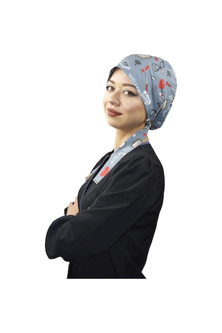 Tesettür Gri Nurse Life Doktor Hemşire Hastane Tesettür Cerrahi B Gri
