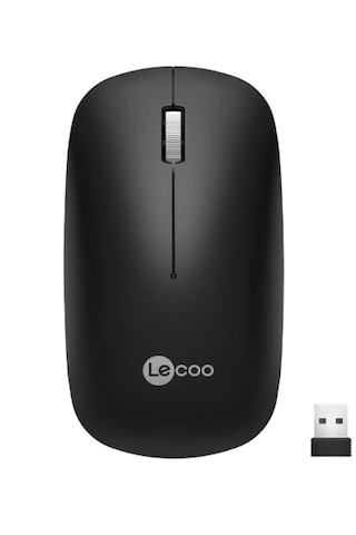 Lecoo Ws214 Kablosuz 1200dpı 3 Tuşlu Optik Mouse Gri/siyah/beyaz