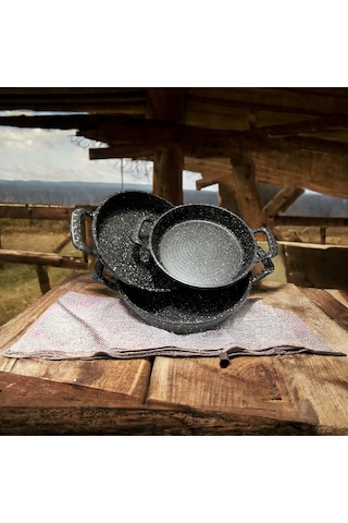 3'lü Döküm Tava Seti 20 Cm, 22 Cm, 24 Cm