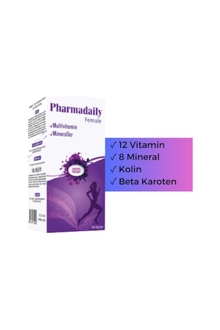 Pharmadaily Female Multivitamin 30 Tablet