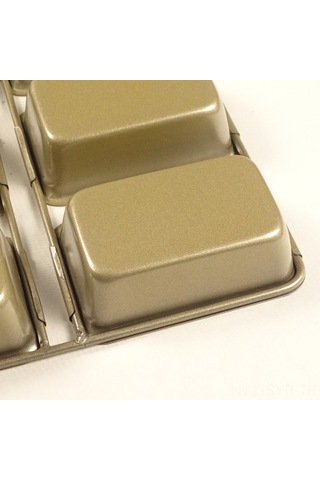 Symbee Ev Fırıncıları İçin 12 İnç Kare Karbon Çelik Brownie Kalıbı - Evde Pasta Pişirme Araçları Haki