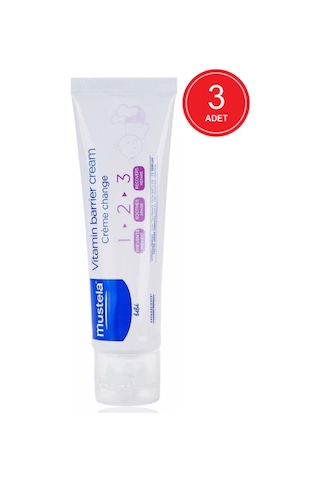 Mustela 1.2.3 Vitamin Barrier Pişik Kremi 3 x 100 ML