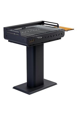 Mss Grill Çelik Izgara Mangal Ahşap Kömürlü 67x40