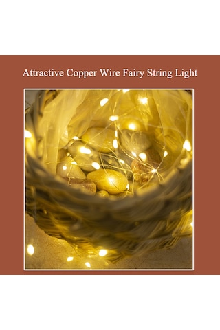 Hfambition 3 Metre 30 Led Işık Zinciri, Tek Sürekli Aydınlatma Modu, Ip65 Su Geçirmez, Dört Renk, 2xcr2032 Pili İle Çalışır