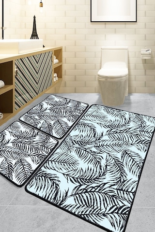 Chilai Home Frond 3'lü Set Banyo Halısı Djt Bej