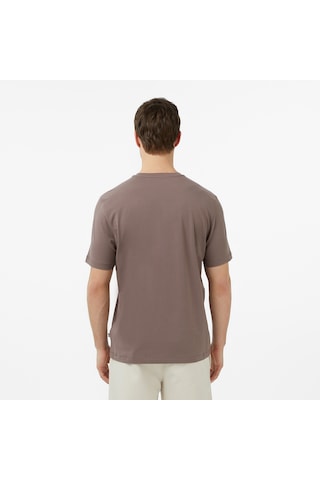 Nautica Erkek Kahverengi Regular Fit T-shirt Düz V65361t Kahverengi