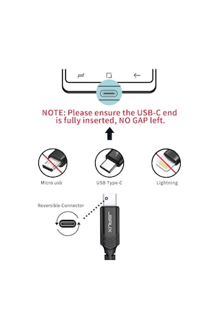 Jsaux Premium Serisi 2 Metre Uzun 60 Watt Cc0011 Siyah Usb-a To Type-c 3 Amper 60 Watt Hızlı Şarj Ve Data Aktarım Kablosu İphone 15 , 16 Serisi Ve Type-c Girişli Cihazlar İle Tam Uyumlu
