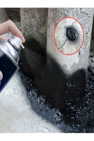 Su Geçirmez Sprey Börfh Su Sızdırmazlık Spreyi Siyah İzolasyon