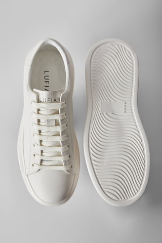 Lufian Erkek Gage Deri Sneaker Ayakkabı 112230205 Beyaz Beyaz