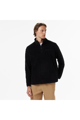 United4 Unıted4 Erkek Siyah Half Zip Sweatshirt Romeo SiYAH