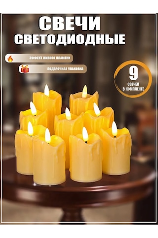 Amıkon Led Mum Seti 2 Adet 189201327 Sütlü