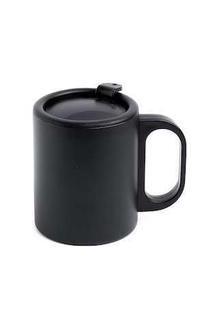 Paslanmaz Çelik Mug, Paslanmaz Çelik Termos Bardak-300 Ml Siyah