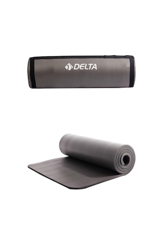 Lexroo Delta Konfor Zemin 10 Mm Taşıma Askılı Pilates Minderi Yog Antrasit