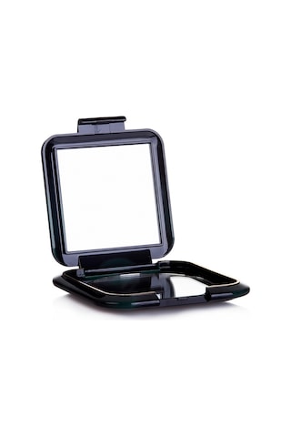 Kozel Extra Lux Kare İkili Çanta Tipi Makyaj Aynası Siyah - Yeşil 69