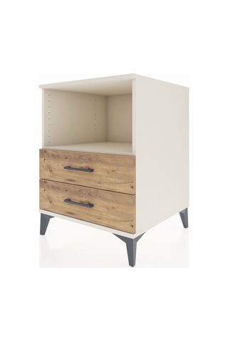 Kronos Komodin Tek Raflı 2 Çekmeceli 60x59x80 Aytaşı-çam Aytası