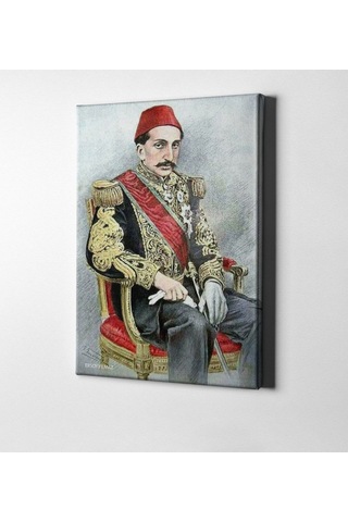 Kişiye Özel Sultan Iı Abdülhamit Han Kanvas Tablo (50 X 70 Cm.) 6