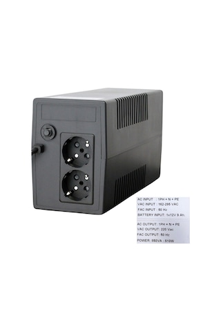 Upset Microactive 850va Ups 510w 1 9ah Line Interactive Avr 2 Priz