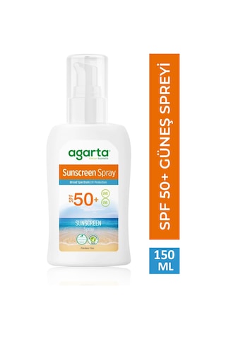 Agarta Doğal Güneş Spreyi SPF50+ 150 ML