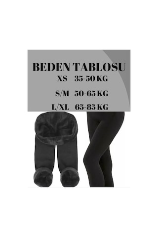 Yumşak Kadın Havlu Termal Tayt Siyah