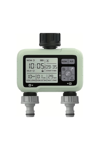 Maxaccess 1 Adet Eshico Super Zamanlama Sistemi 2 Çıkışlı Type A Su Zamanlayıcı Hassas Sulama Dış Mekan Otomatik Sulama Tam Ayarlanabilir Program 11.99cm X 12.29cm X 5.51cm