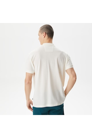 Nautica Erkek Kırık Beyaz Classic Fit Kısa Kollu Polo Düz K45315t Beyaz