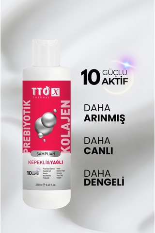 Tto-x Prebiyotik & Kolajen Kepekli Ve Yağlı Saçlar Şampuan 250 ML
