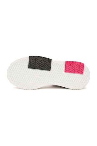 Hummel Courfu Jr 900553-9047 Beyaz & Siyah & Pembe Kız Çocuk Günlük Spor Ayakkabı Beyaz