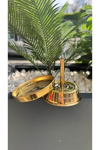 Nfx Nargile Közlüğü Büyük Boy Elekli Yanmaz - Titanyum Gold