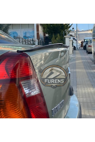 Renault Clio 2 Symbol 1998-2008 Sedan Uyumlu Bagaj Üstü Yarasa Spoiler Çıtası Piano Black Parlak Siyah