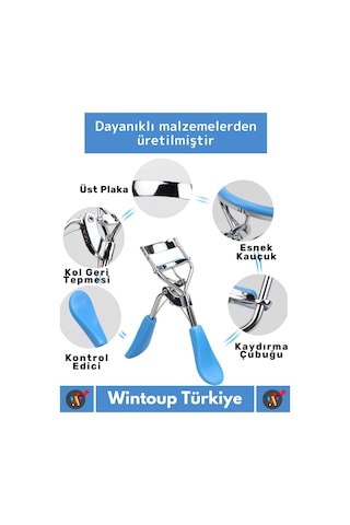 Wintoup Kirpik Kıvırıcı Eyelash Curler Mavi