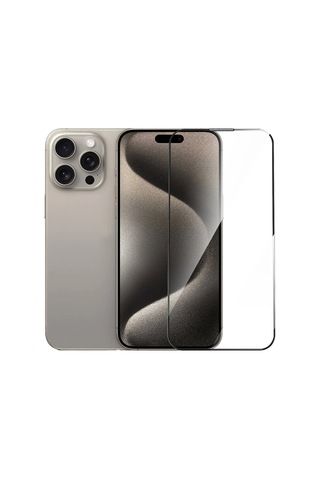 Logis Apple Uyumlu iPhone 16 Tam Kaplayan 5d Antistatik Ekran Koruyucu Cam