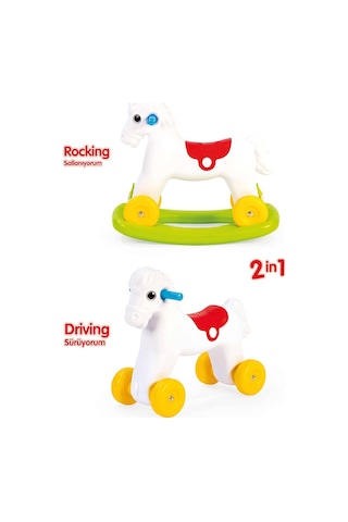 Dolu Sallanan Tekerlekli At 7078