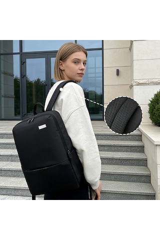 Go-des Go Des Gd-6005 Nefes Alabilen Kumaş Şok Emici Omuz Askılı Laptop Ve Notebook Sırt Çantası Siyah